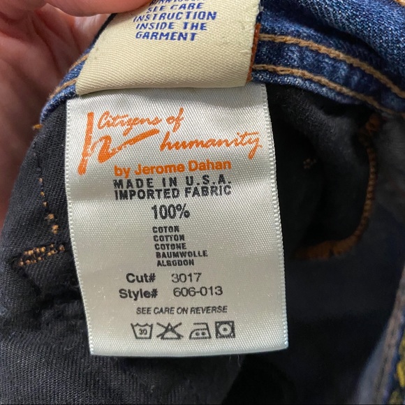 Evans CITIZENS OF HUMANITY Relaxed Button Fly 606 Jeans - Picture 7 of 8